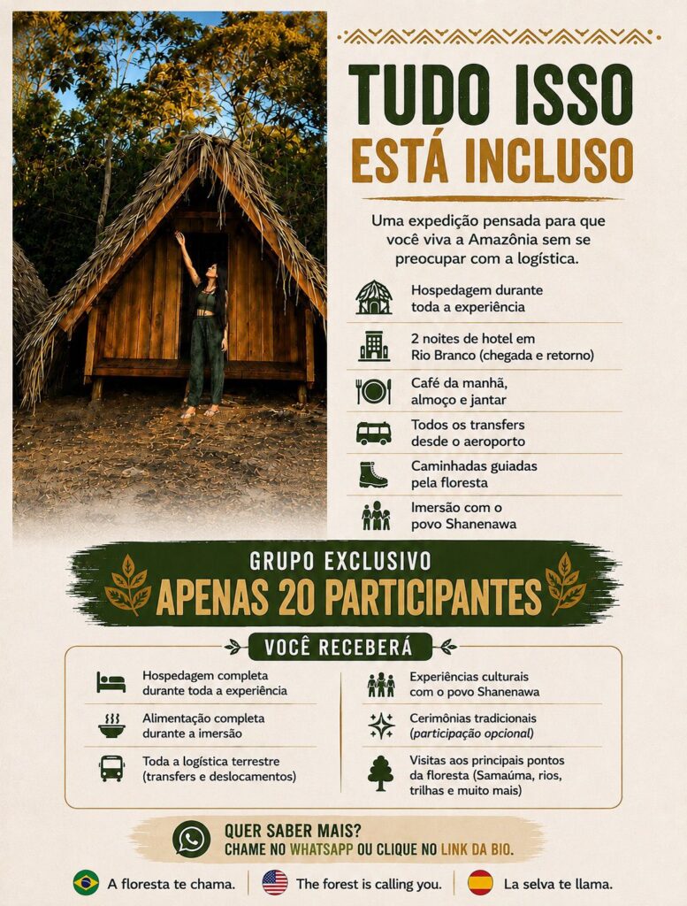 Réveillon na Amazônia - tudo o que está incluso na expedição